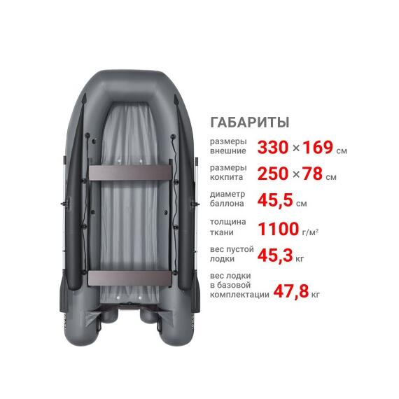 Лодка Фрегат 330 Fm (ФМ) Зеленый, фото , изображение 2