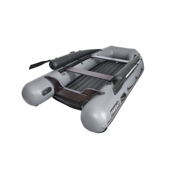 Надувная лодка Фрегат 370 Air F (НДНД), с фальшбортом Серый, фото 