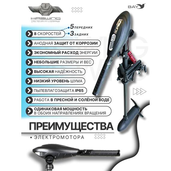 Электромотор лодочный Haswing Osapian 40, фото , изображение 8