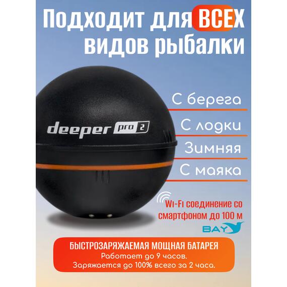 Эхолот Deeper Smart Sonar Pro+, фото , изображение 2