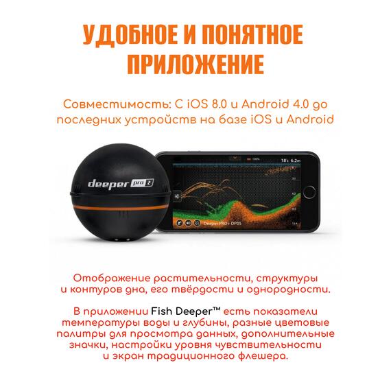 Эхолот Deeper Smart Sonar PRO+ 2, фото , изображение 9