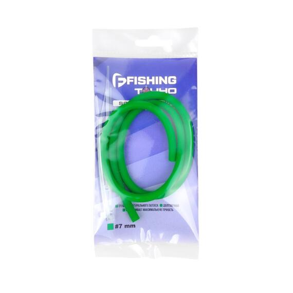 Запасная резина для рогатки 7мм, 60см + 4 стяжки FLAGMAN, фото , изображение 2