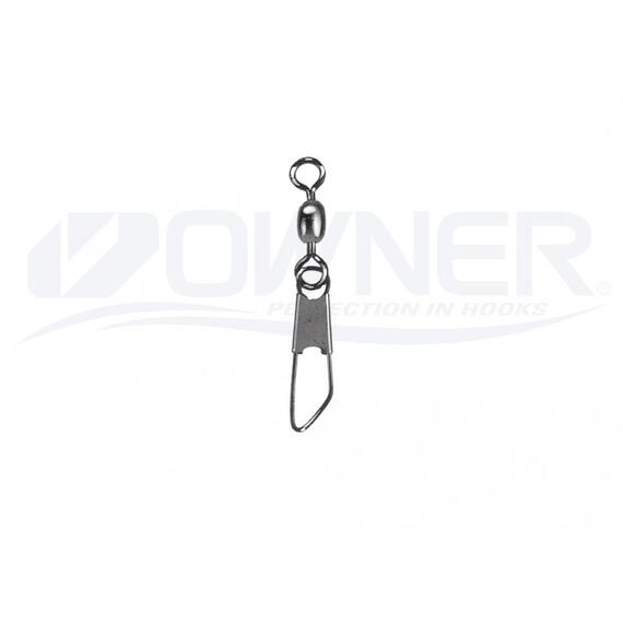 Застежка OWNER с вертлюгом Snap Swivel №2/0 4шт, фото , изображение 3