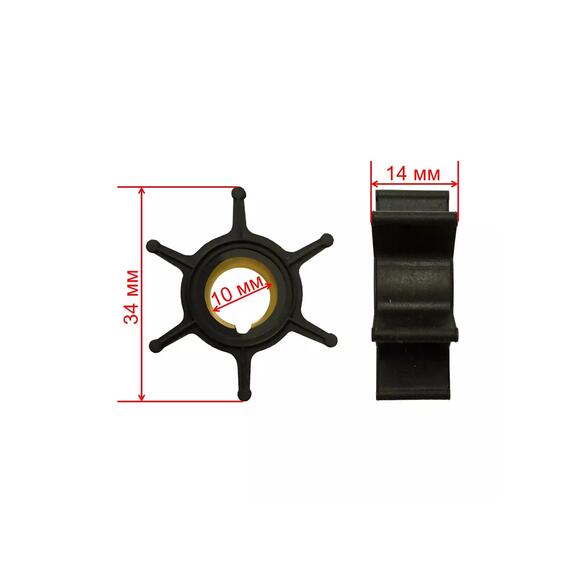 Крыльчатка (со шпонкой) TOHATSU, HDX, PARSUN 5 л.с, фото , изображение 2