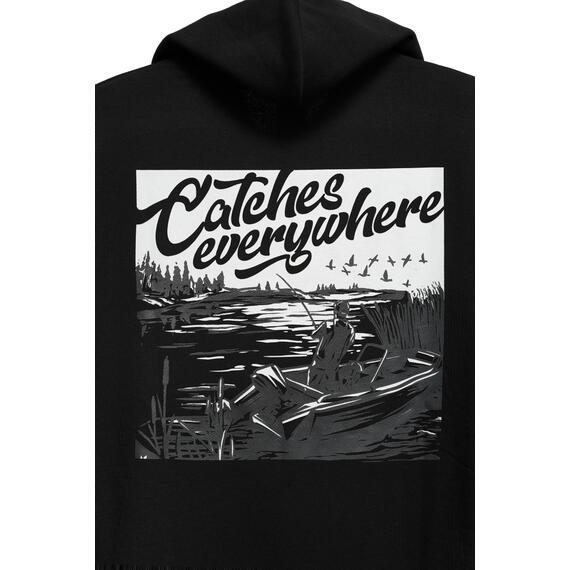 Толстовка Volga Baits Narval Catches Everywhere Black/Grey #M, фото , изображение 3