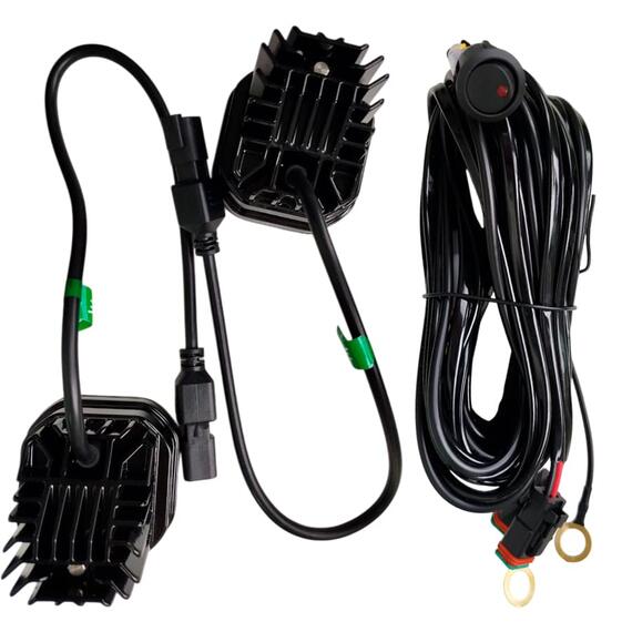 Лазерные фары JG-L030, 50 Вт, 12000 лм, 9-32 В, теплый белый свет, 2 шт, фото , изображение 5