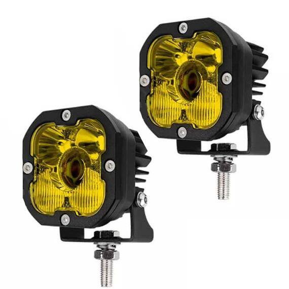 Лазерные фары JG-L030, 50 Вт, 12000 лм, 9-32 В, теплый белый свет, 2 шт, фото 