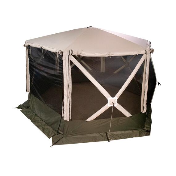Шатер СЛЕДОПЫТ быстросборный, 6 стен, 3,35х3,85 м, h-2,25 м, S по полу 9,3 кв.м., фото , изображение 9