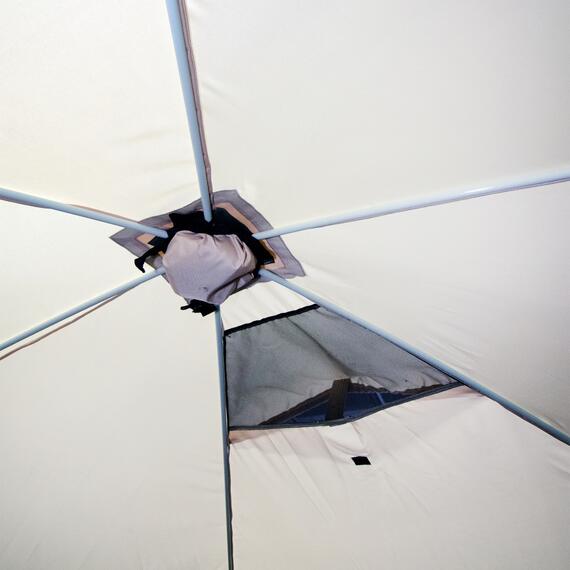 Шатер СЛЕДОПЫТ быстросборный, 6 стен, 3,35х3,85 м, h-2,25 м, S по полу 9,3 кв.м., фото , изображение 2