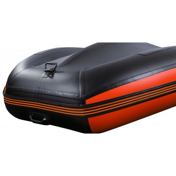 Надувная лодка RiverBoats RB 410 (Киль), Расцветка: оранжевый/черный, фото , изображение 3