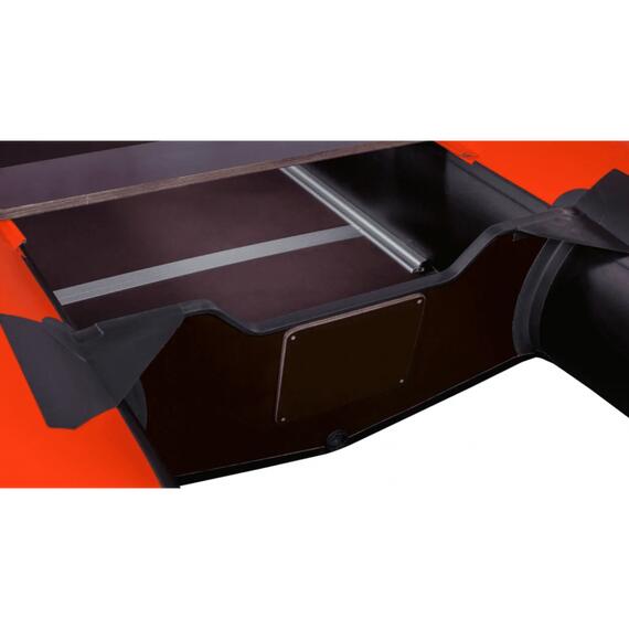 Надувная лодка RiverBoats RB 410 (Киль), Расцветка: оранжевый/черный, фото , изображение 5