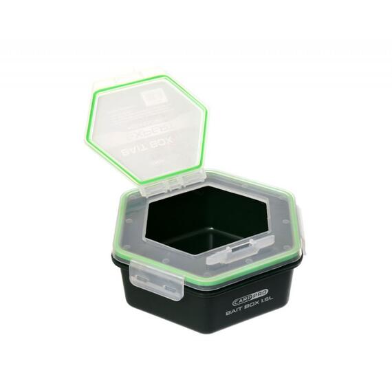 Контейнер для прикормки CARP PRO 1,5л с крышкой без отверствий , фото 