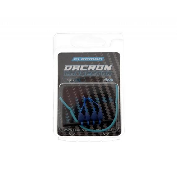 Коннектор для штекера FLAGMAN Dacron Connector синий L 6х8мм, фото , изображение 2