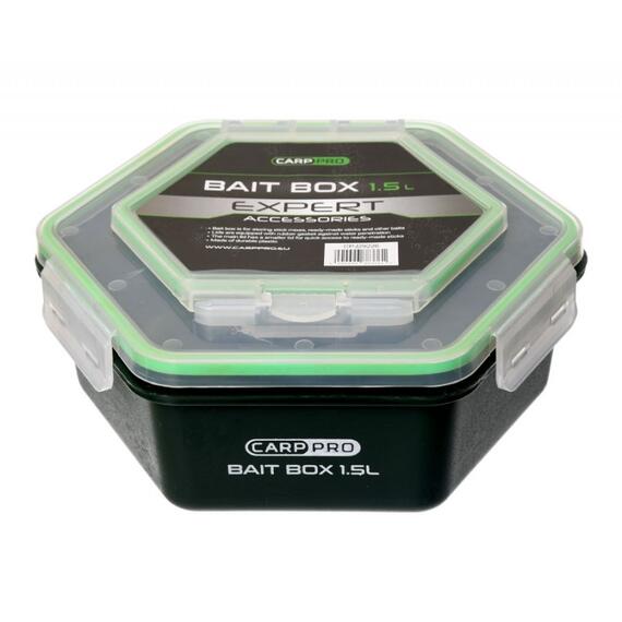 Контейнер для прикормки CARP PRO 1,5л с крышкой без отверствий , фото , изображение 2