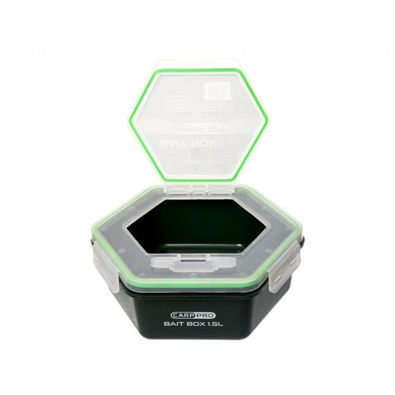 Контейнер для прикормки CARP PRO 1,5л с крышкой без отверствий , фото , изображение 3