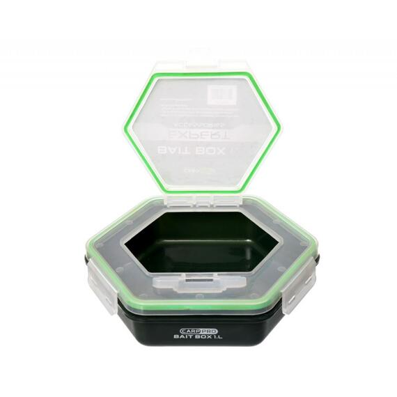 Контейнер для прикормки CARP PRO 1л с крышкой без отверствий, фото , изображение 2