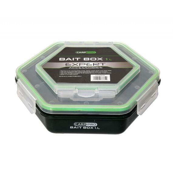 Контейнер для прикормки CARP PRO 1л с крышкой без отверствий, фото , изображение 3