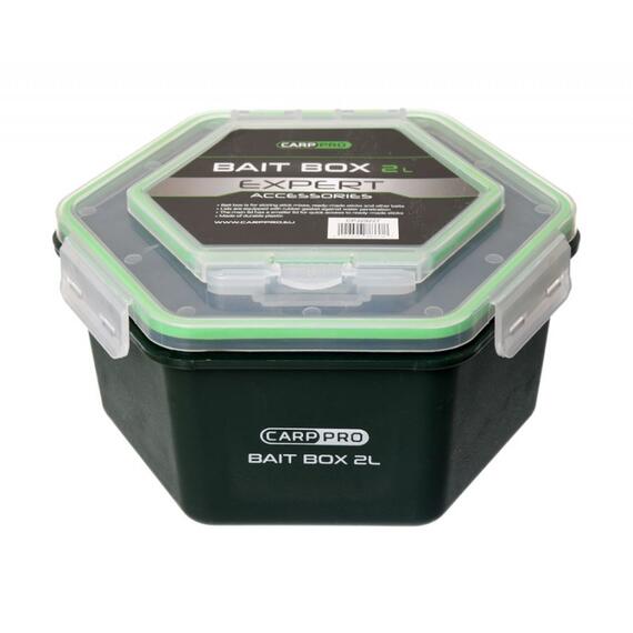 Контейнер для прикормки CARP PRO 2л с крышкой без отверствий, фото , изображение 3