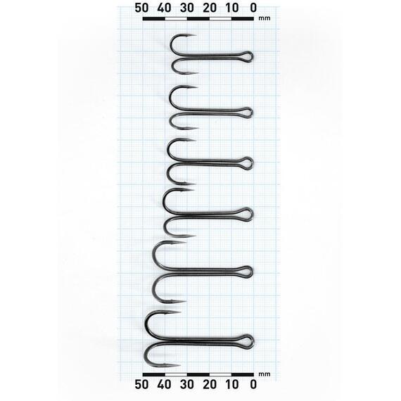 Двойные крючки Narval Fishing Long Double Trouble, Teflon Coating #1/0, фото , изображение 3