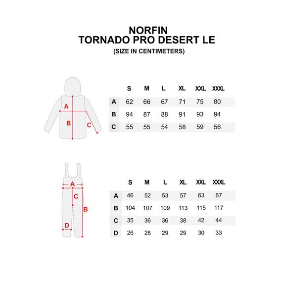 Костюм зимний Norfin TORNADO PRO DESERT LE, размер M, Размер: M, фото , изображение 10