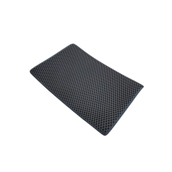 Придверный EVA коврик с кантом в прихожую 90x70 см графит, фото , изображение 5