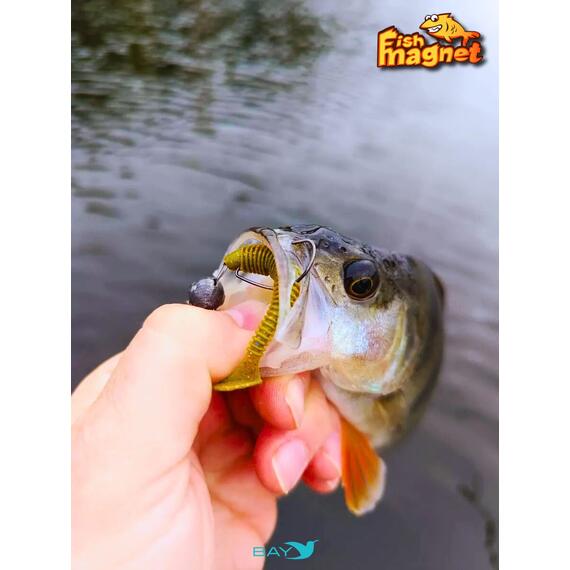 Силиконовая приманка Fish Magnet CHOPPY 3.5, съедобная, 88.9 мм, цвет 123, 6 шт для хищной рыбы, Цвет: 123, Вес: 0.4 г, фото , изображение 6