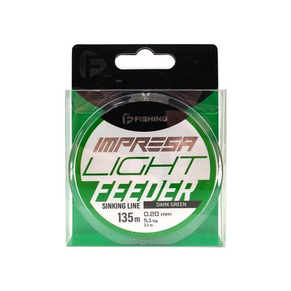 Леска F-FISHING Impresa Light Feeder Dark Green 135м 0,20мм 5,1кг 11lb, Цвет: Dark Green, Размотка: 135 м, фото , изображение 3