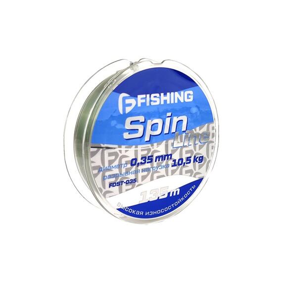 Леска F-FISHING Spin Line 135м 0,35мм 10,5кг/23,2lb, фото 
