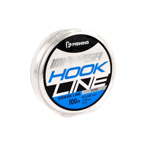 Леска F-FISHING Impresa Hook Line Clear 100м 0,148мм 1,79кг 4lb, фото 