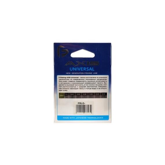 Леска F-FISHING Axis Universal Line Olive 100м 0,20мм 4,5кг 10lb, Цвет: Olive, Размотка: 100 м, фото , изображение 2