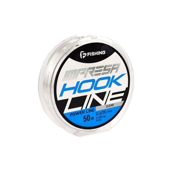 Леска F-FISHING Impresa Hook Line Clear 50м 0,105мм 1,03кг 2,3lb, фото 