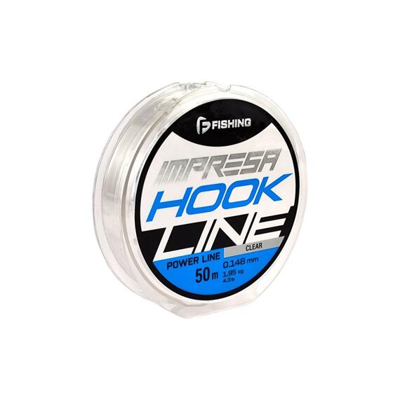 Леска F-FISHING Impresa Hook Line Clear 50м 0,148мм 1,95кг 4,3lb, фото 