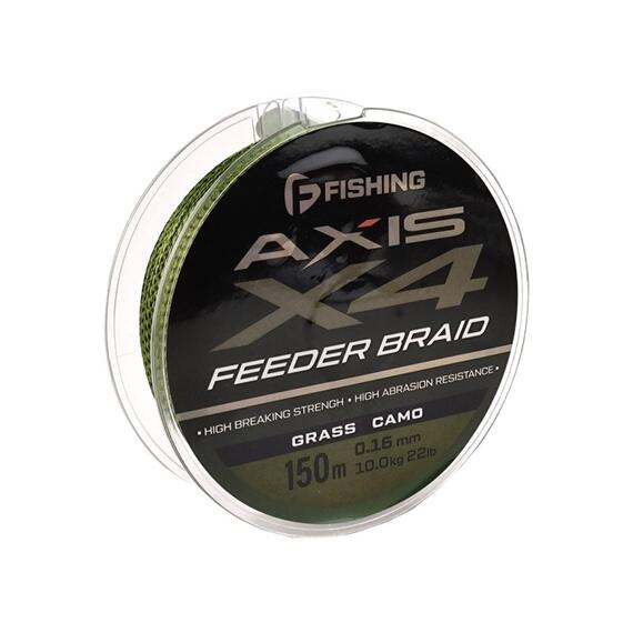Шнур F-FISHING Axis Braid PE X4 Feeder 150м Grass Camo 0,18мм 11,5кг/24lb, фото 