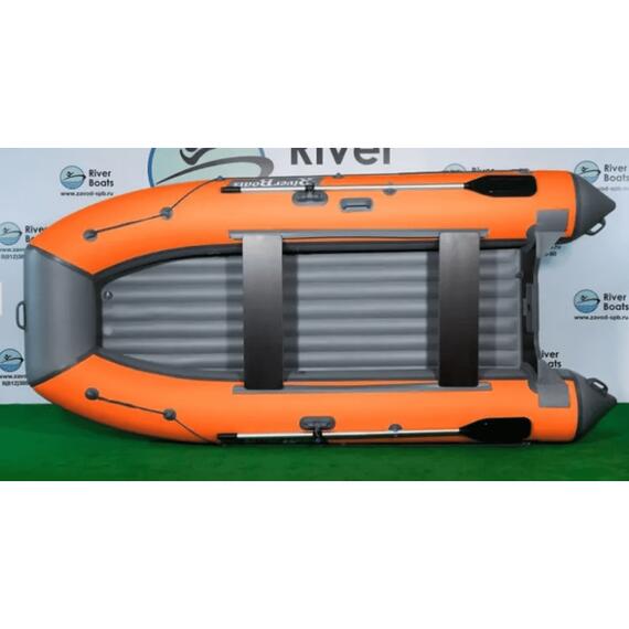 Надувная лодка RiverBoats RB 350 НДНД (серо-оранжевый), Цвет: серо-оранжевый, Материал: 900 гр/м2, фото 