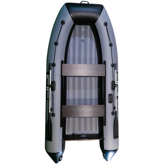Надувная лодка RiverBoats RB 340 НДНД (черно-серый), фото , изображение 2