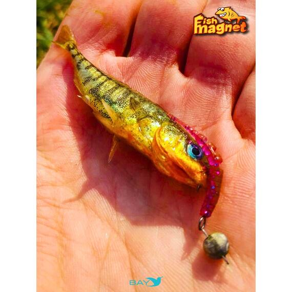 Силиконовая приманка пассивная съедобная Fish Magnet BITA 2" (50.8 мм), цвет 125, 10 шт на рыбалку для окуня, Цвет: 125, Вес: 0.4 г, фото , изображение 6