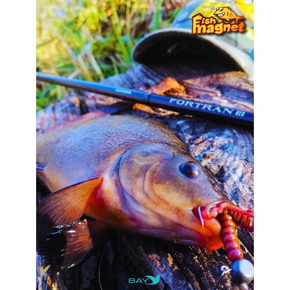 Силиконовая приманка съедобная Fish Magnet GiN 1.6 цвет 140, размер 40 мм, 12 шт мягкая, эластичная, с прорезью под офсет, активный хвост для окуня и хищной рыбы, Цвет: 140, Вес: 0.4 г, фото , изображение 6