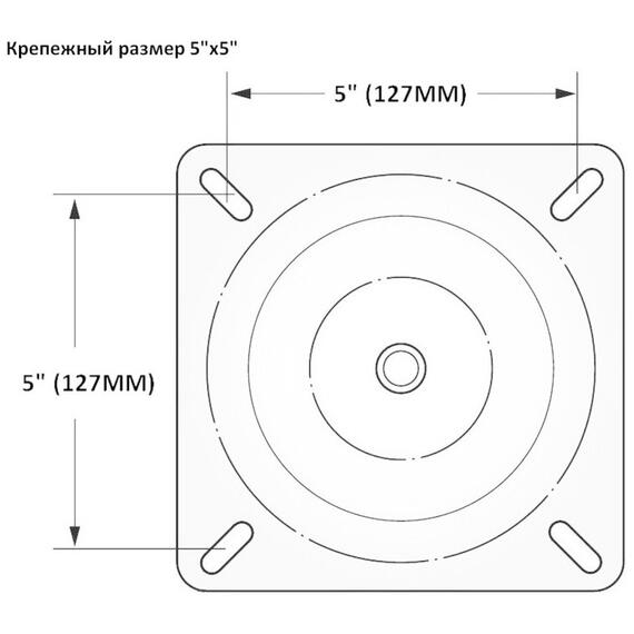 Стойка демонтируемая для сиденья Marine Rocket, 33 см. (d-60 мм., D-230 мм.), фото , изображение 4