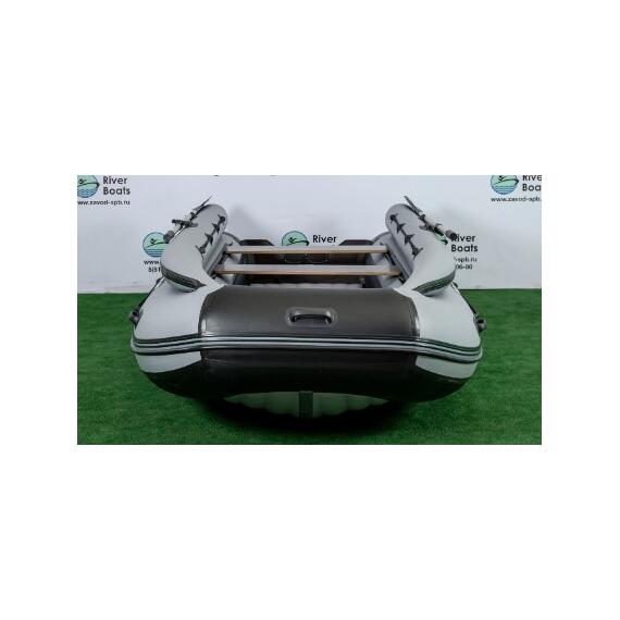 Надувная лодка RiverBoats RB 370 НДНД Фальшборт (черно-оранжевый), Цвет: черно-оранжевый, фото , изображение 5