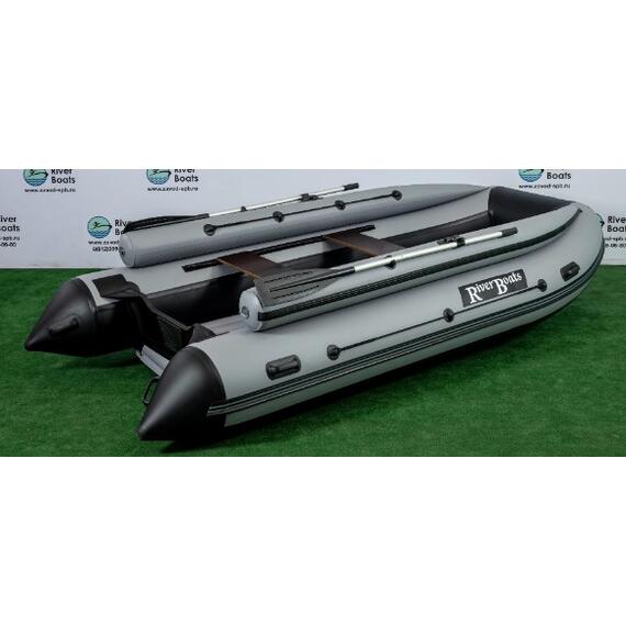 Надувная лодка RiverBoats RB 370 НДНД Фальшборт (черно-красный), Цвет: черно-красный, фото , изображение 7