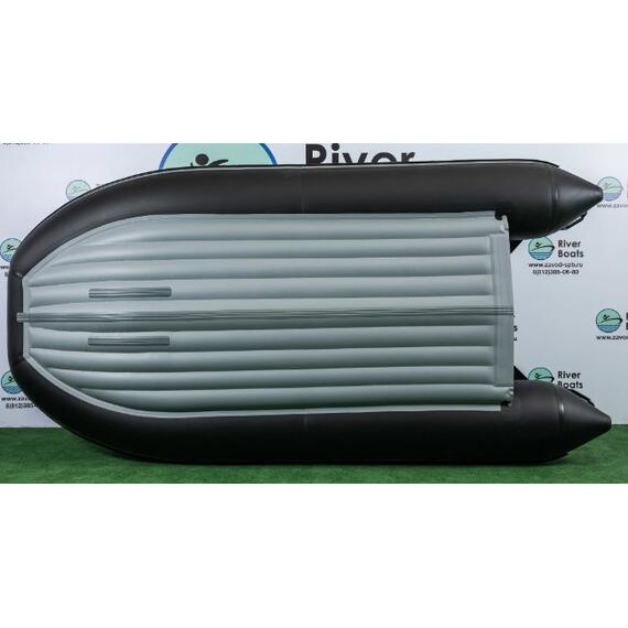 Надувная лодка RiverBoats RB 390 НДНД Фальшборт (черно-красный), Цвет: черно-красный, фото , изображение 8