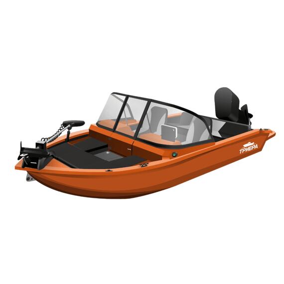 Алюминиевая лодка Триера 460 Боурайдер, фото 