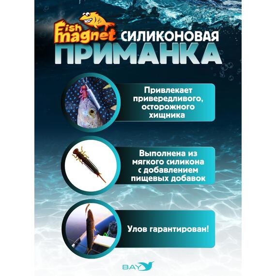 Силиконовая приманка Fish Magnet LUCY 3.5 цвет 001, Цвет: 001, Вес: 0.4, фото , изображение 2