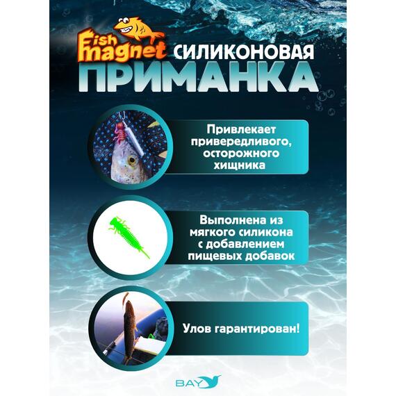 Силиконовая приманка Fish Magnet LUCY 3.5 цвет 125, Цвет: 125, Вес: 0.4, фото , изображение 2