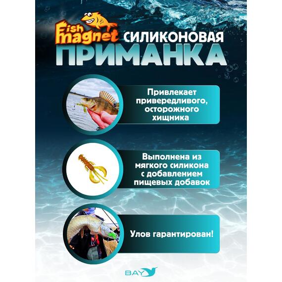 Силиконовая приманка Fish Magnet SHREDER 1.6 размер 40,6 мм, цвет 122, Цвет: 122, Вес: 0.4 г, фото , изображение 2