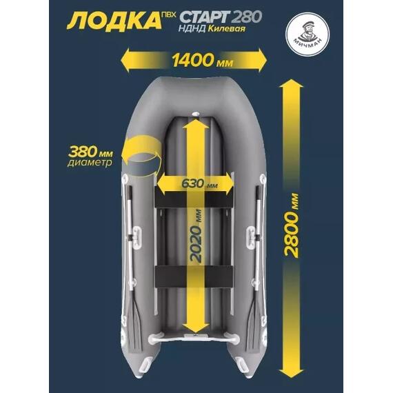 Лодка ПВХ Мичман НДНД 280 Килевая, фото , изображение 2