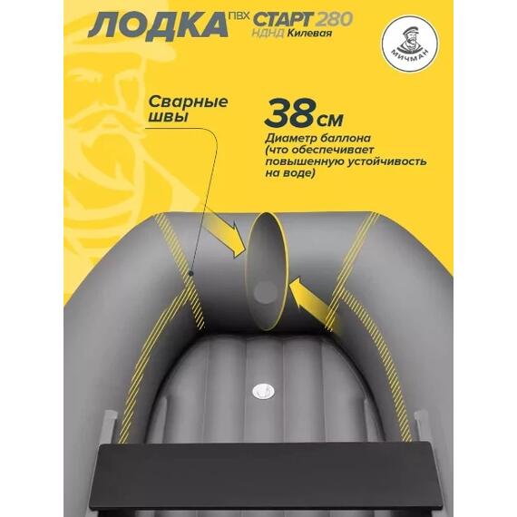 Лодка ПВХ Мичман НДНД 280 Килевая, фото , изображение 3