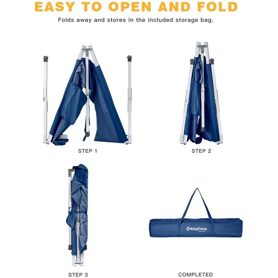 Складная кровать KingCamp Bed Camping Armyman 3806A blue, Цвет: синий, фото , изображение 2