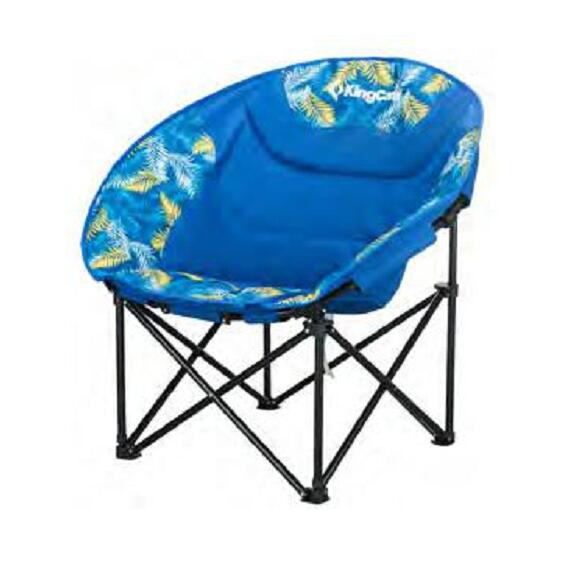 Складное кресло KingCamp Chair Leisure Moon 3816 blue palm, фото 