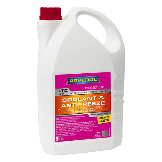 Антифриз готовый RAVENOL LTC Premix -40°C Protect C12++ (5л), Цвет: Фиолетовый, Объем, л: 5, фото 